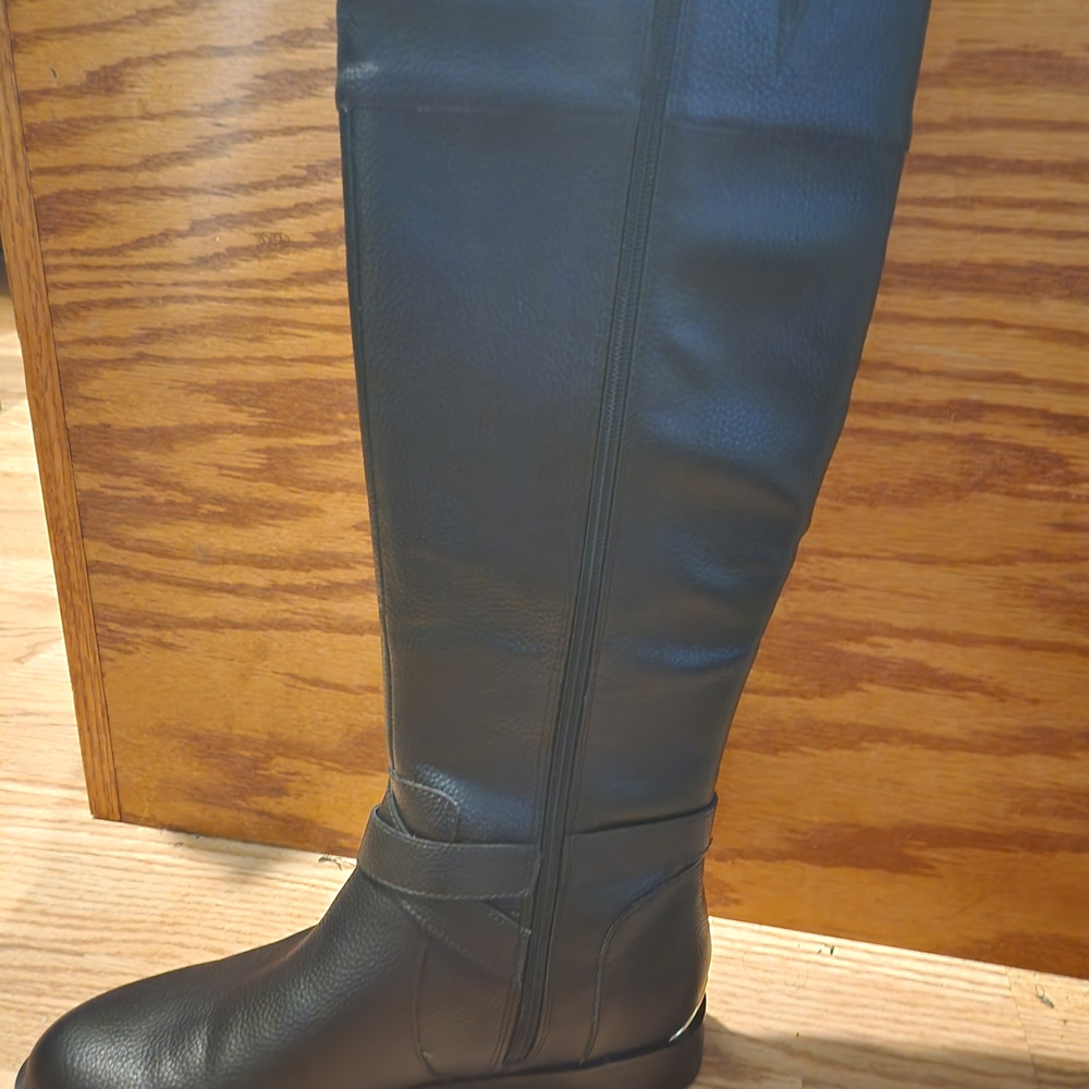 Kenneth Cole Black Over the Knee Boots